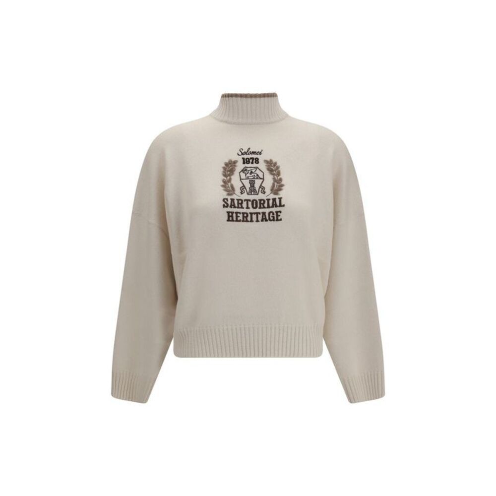 Brunello Cucinelli White Cashmere Women's Sweater